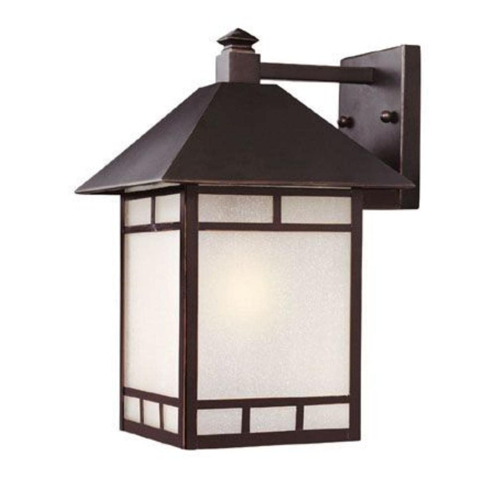 9022ABZ Artisan Collection 1-Light Wall Mount Outdoor Light Fixture, Architectural Bronze