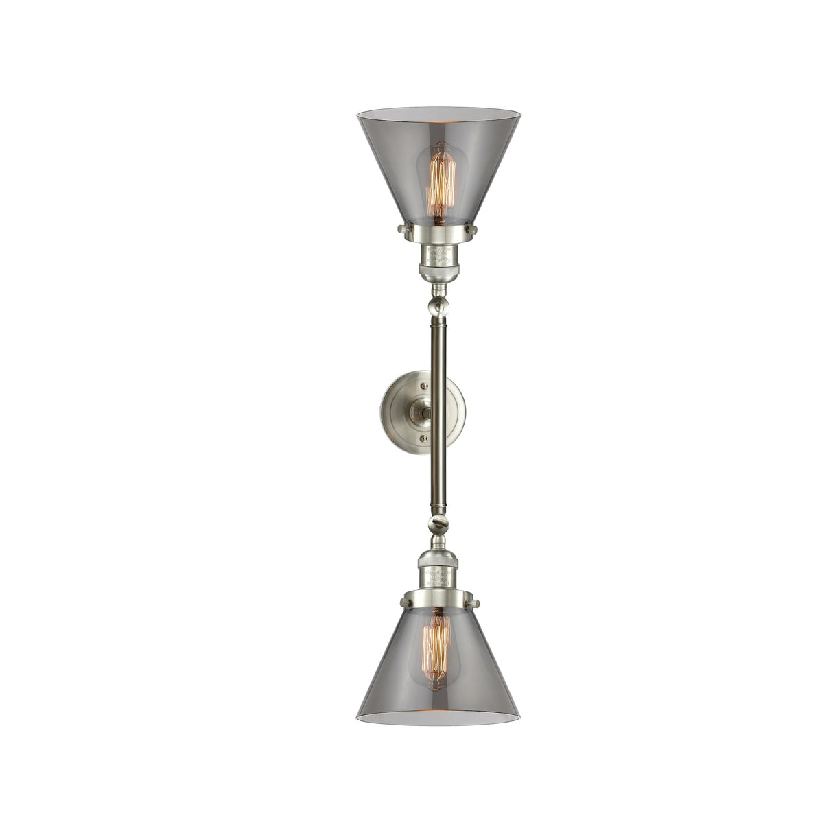 Innovations 208-BAB-G43 2 Light Bathroom Fixture, Black Antique Brass