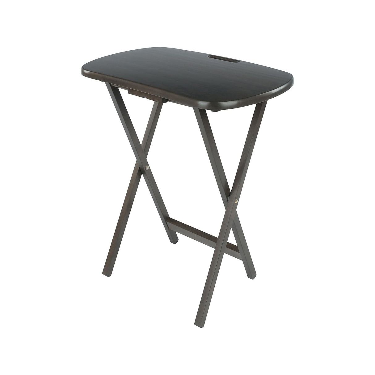 Lucca 5-Piece Folding Snack Table Set – Oyster Gray Wood