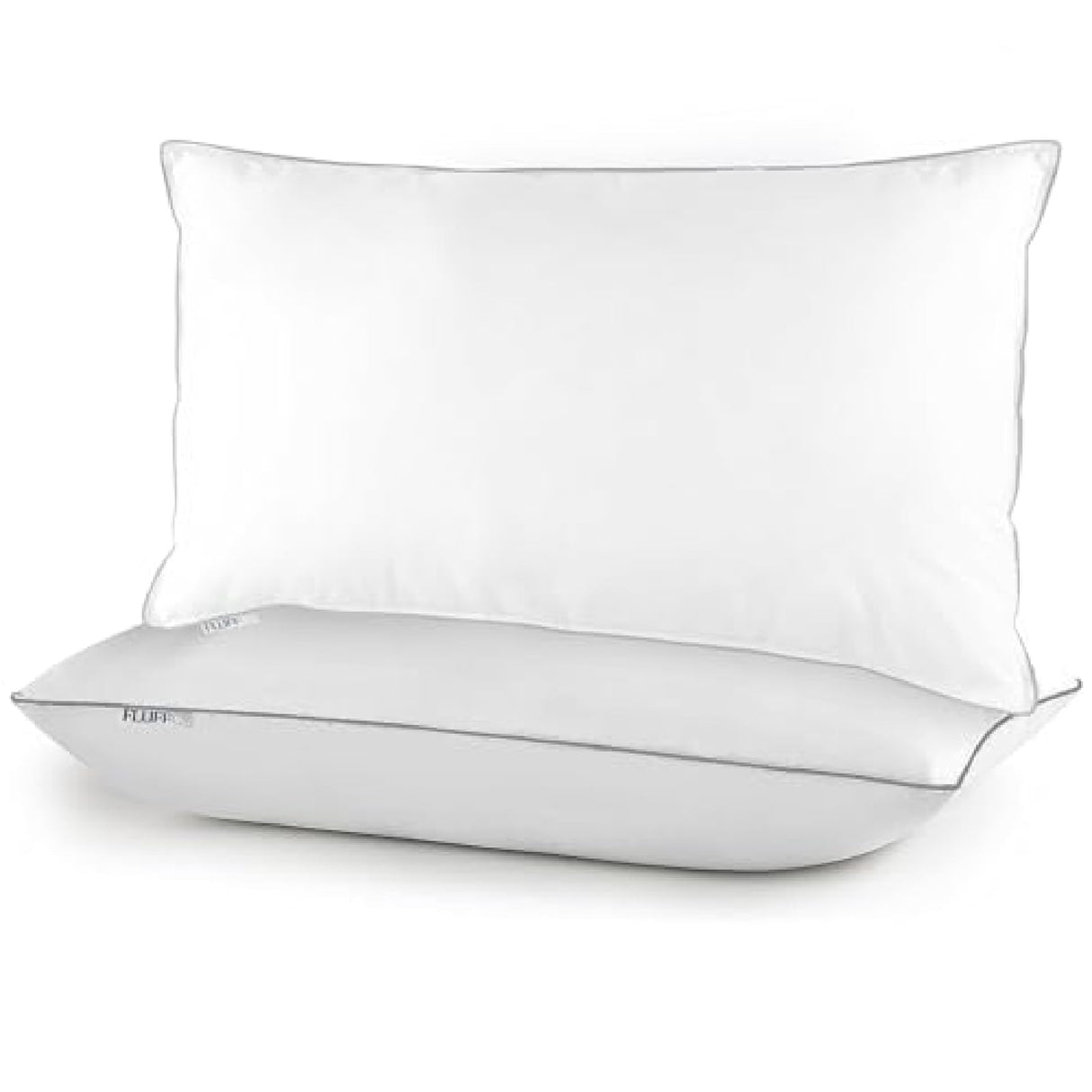 Down Pillow - 500 Thread Count 100% Cotton, Down, Standard/Queen Size, Firm, Set of 2