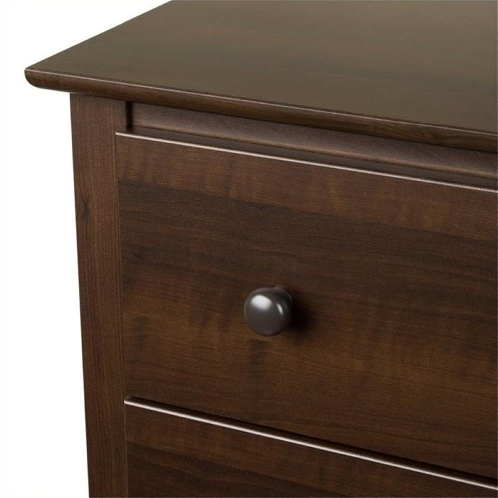 2-Drawer Contemporary Composite Wood Nightstand