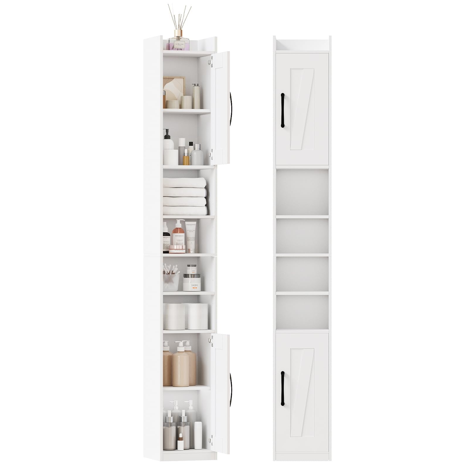 Tall Bathroom Storage Cabinet,Slim Bathroom Storage Cabinet