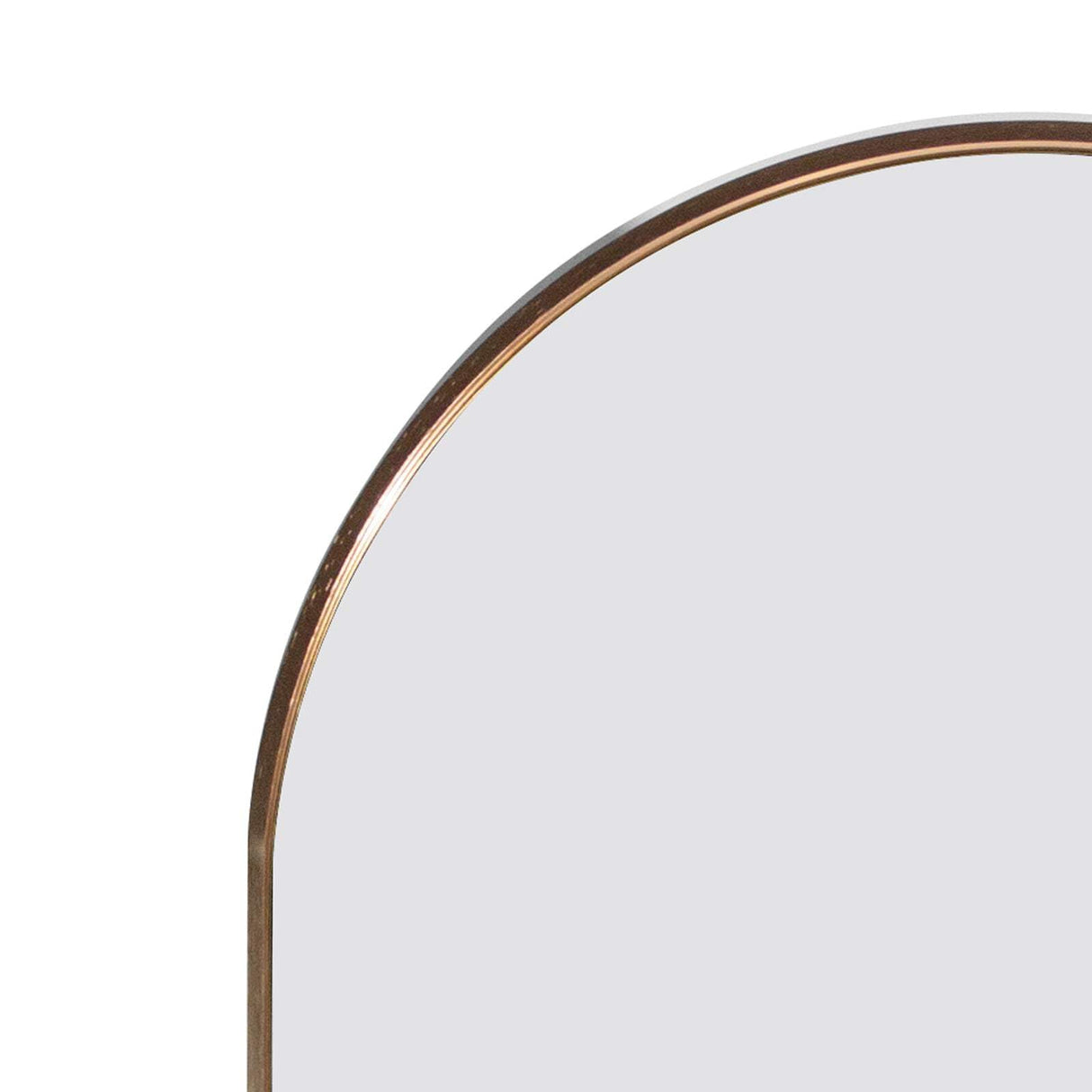 Gold Arched Full-Length Mirror with Stand – Metal Frame