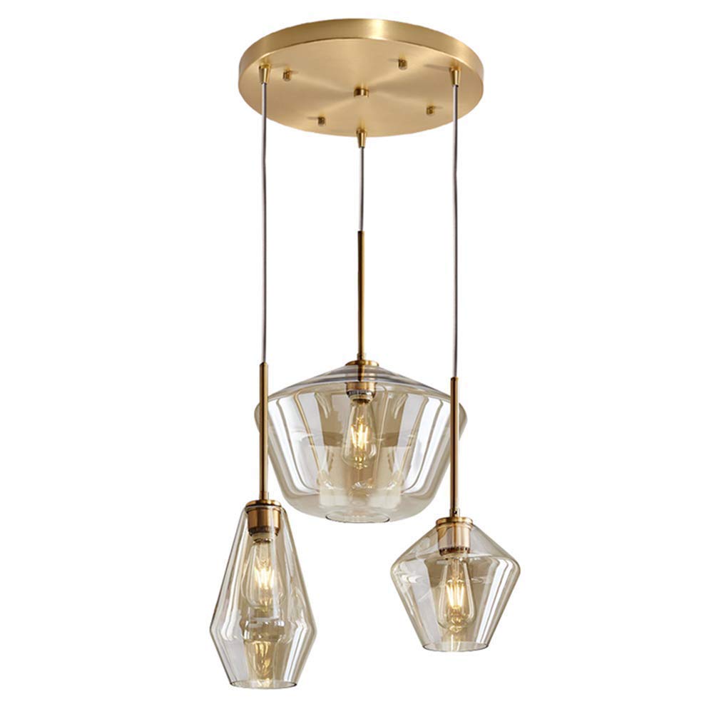 Healer Pendant Lighting Hanging Lamp for Kitchen Island Flush Mount, Modern Gold