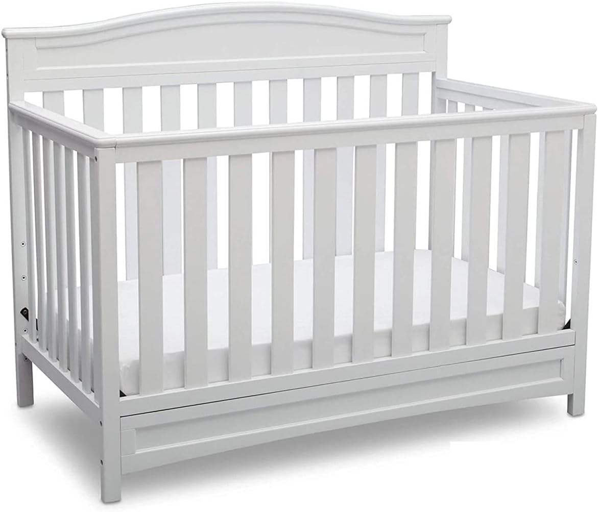 Emery 4-in-1 Convertible Baby Crib - Greenguard Gold Certified, White