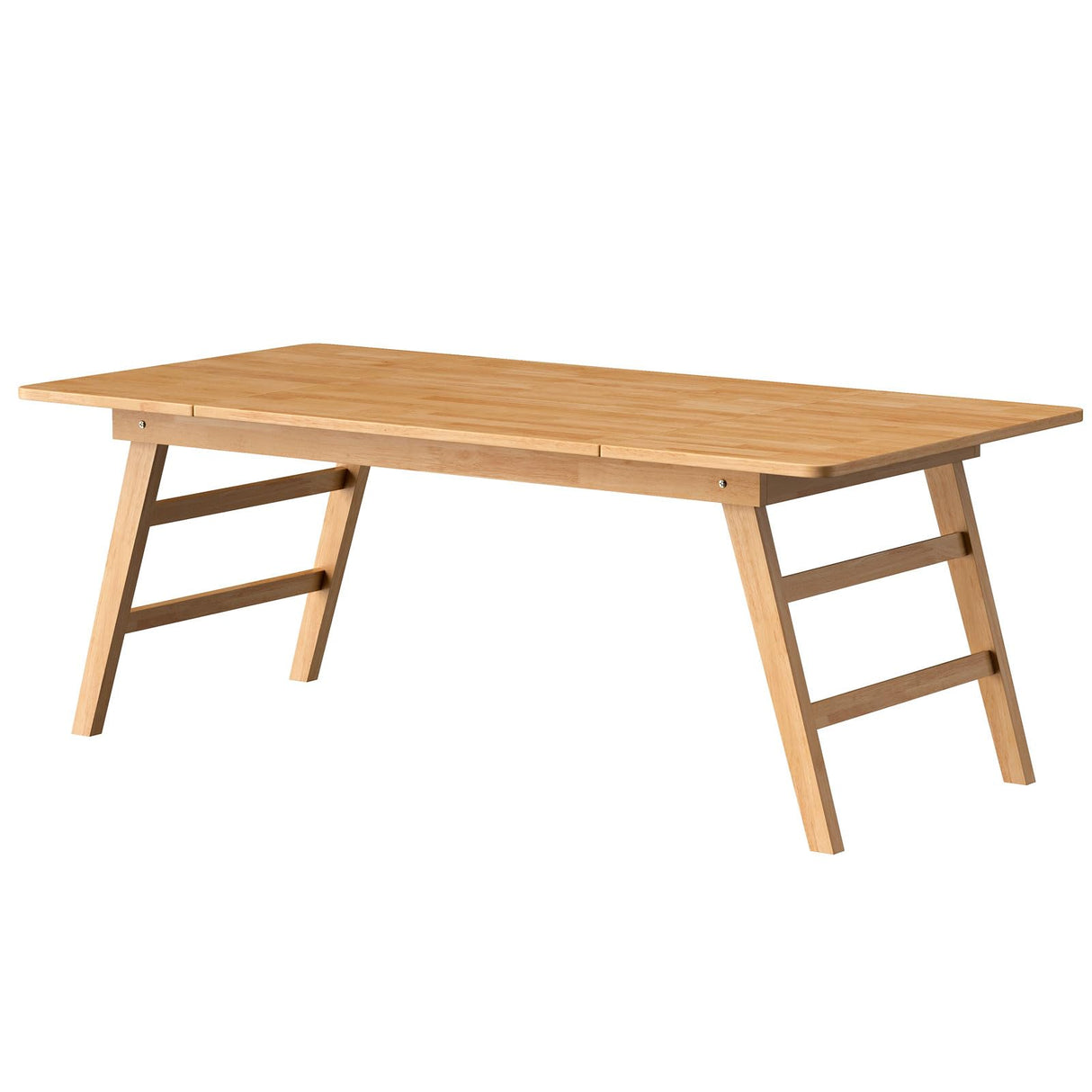 Solid Wood Folding Dining Table - 83x39 Inch Outdoor Patio Table for 8-10 People