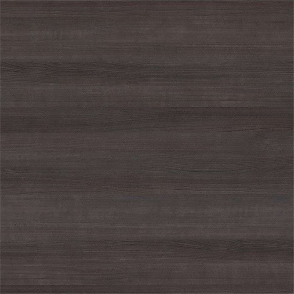 Bush Furniture Cabot 60W 3 Position Sit to Stand L Shaped Desk with Hutch in Heather Gray