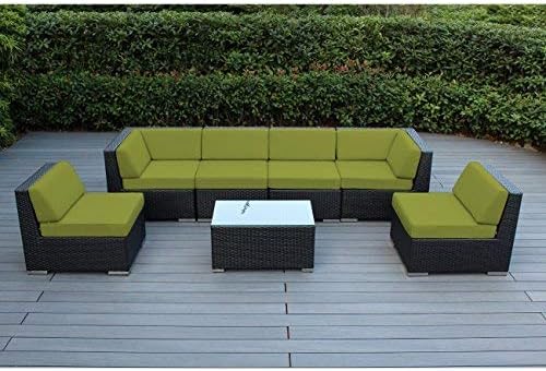 7-Piece Outdoor Patio Furniture Sectional Conversation Set