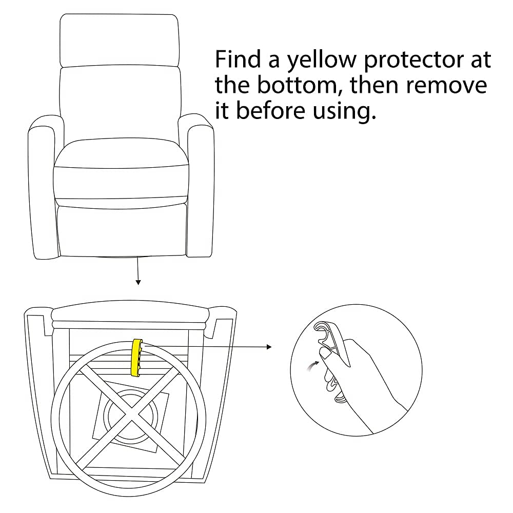 ChitaLux Power Glider Swivel Recliner Chair – Leather, USB & Power Headrest
