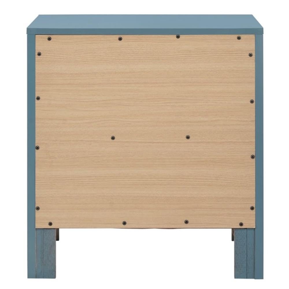 Burlington 2 Drawer Nightstand in Teal