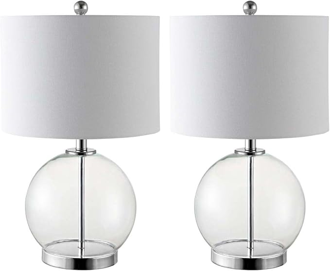 Lighting Collection Lonni Smoked Grey Glass 23-inch Bedroom Living Room