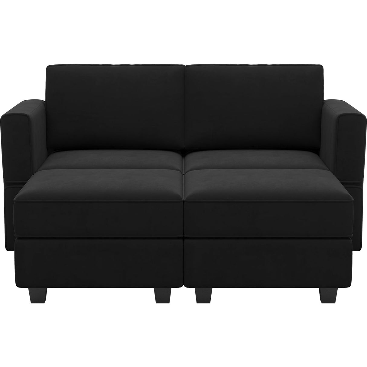 Modular Sectional Sofa with Reversible Chaise L Shaped Couch with Ottoman Modular