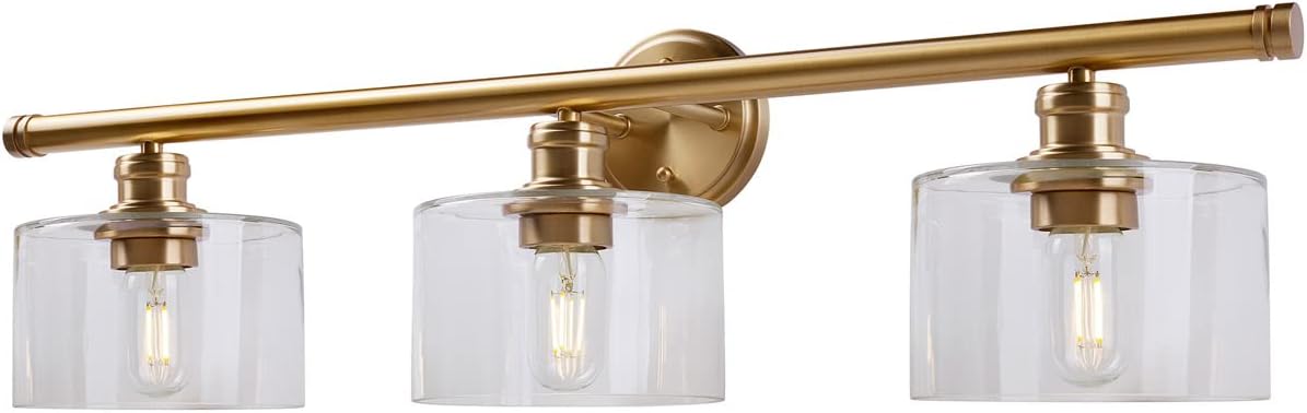 Zane - 3 Light Bath Vanity in Transitional Style-9.25 Inches Tall and 32.75 Inches Wide-Soft Gold Finish