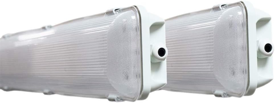 72W LED Vapor Tight Lights | Commercial Indoor/Outdoor Hardwired IP65 Waterproof