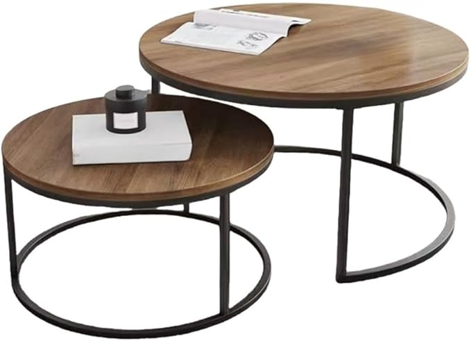 Minimalist Retractable Round Coffee Table for Living Room – Space-Saving Design