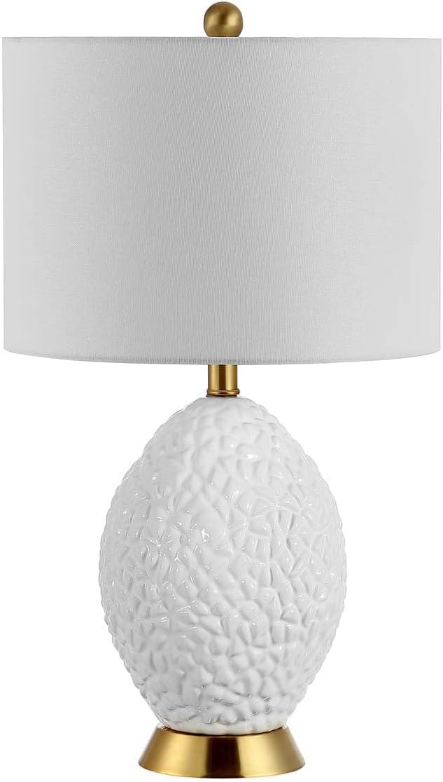 Lighting Collection Kimli Modern White 25-inch Bedroom Living Room Home Office Desk