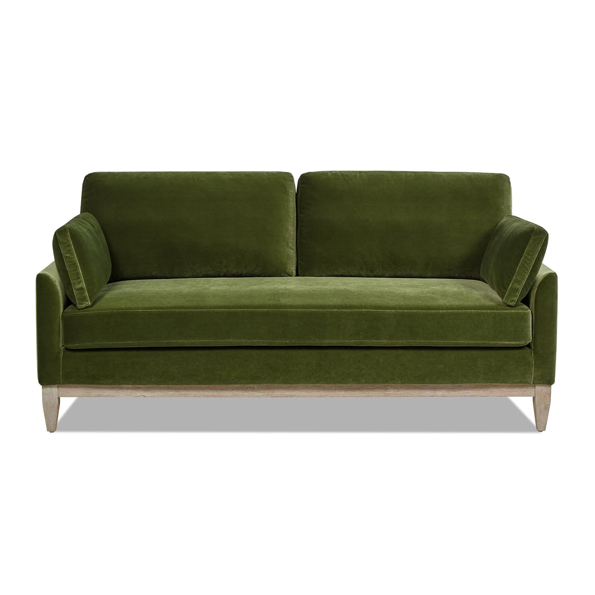 Pasadena 75.5" Modern Farmhouse Sofa, Olive Green Performance Velvet