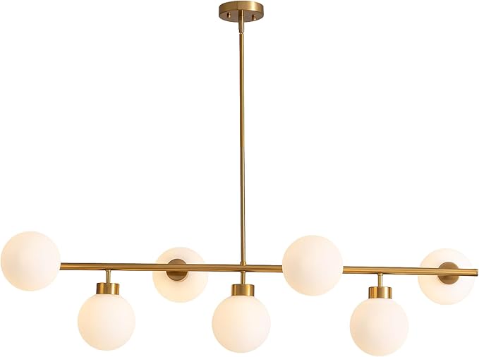 Modern Linear Chandelier Black Hanging Pendant Light