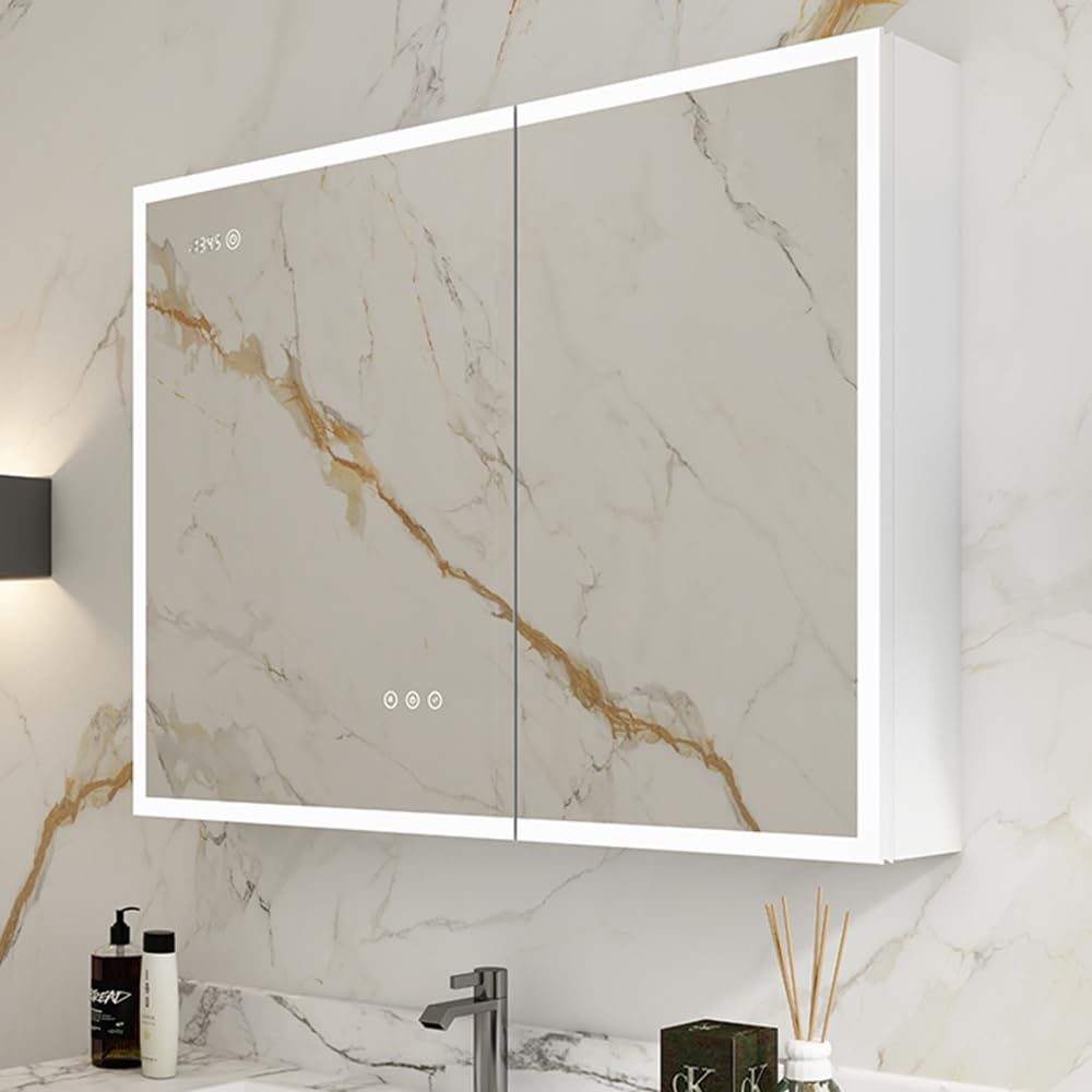 Vanity Mirror Bathroom Large Storage Medicine Cabinet