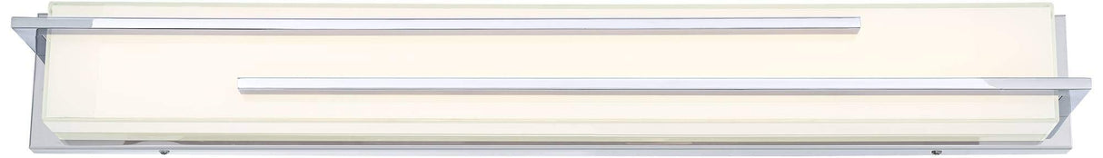 Jada Modern Wall Mount Light LED Chrome Silver Hardwired 33 3/4" Wide Light