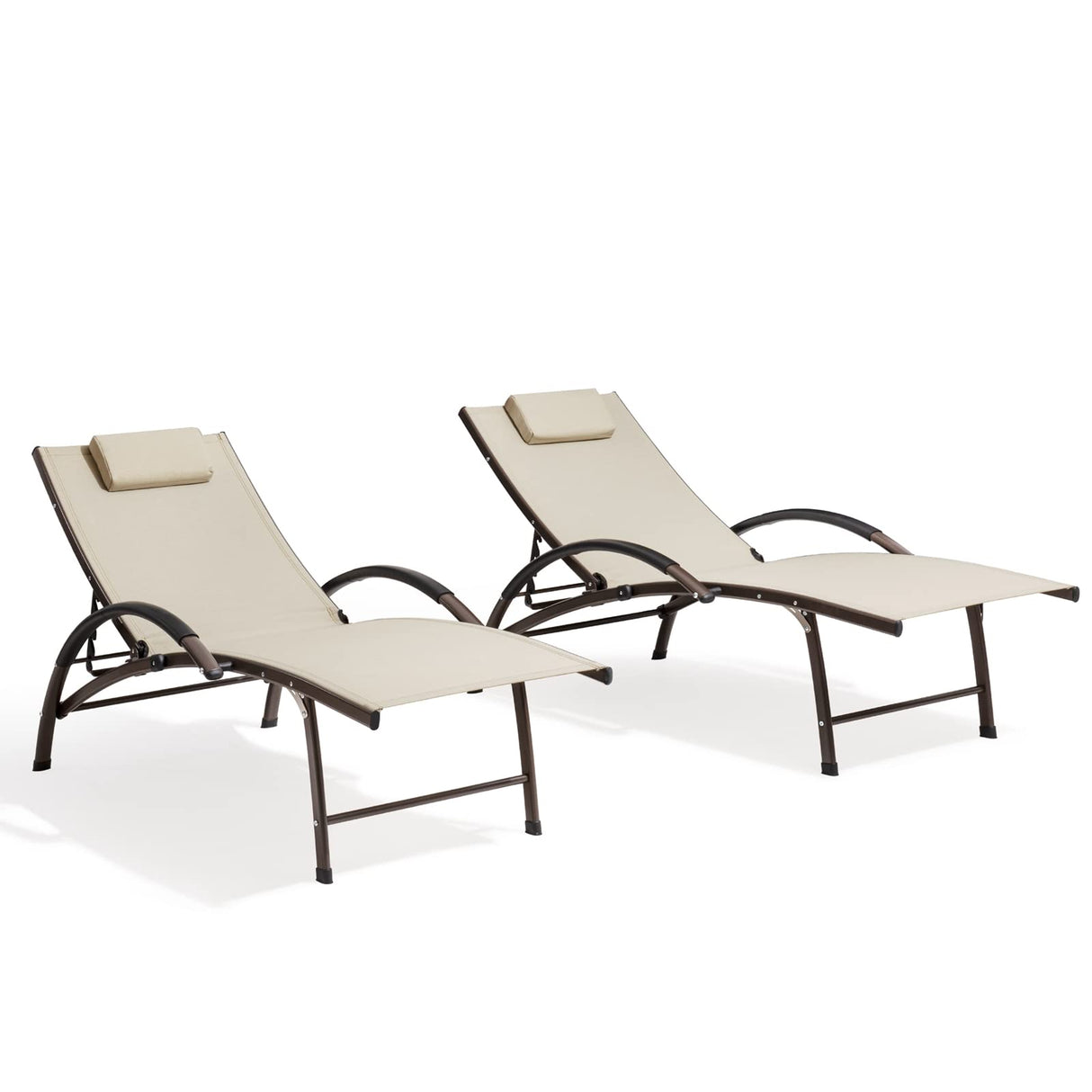 Chaise Lounge Chair Outdoor Set of 2 - Pool Lounge Chair