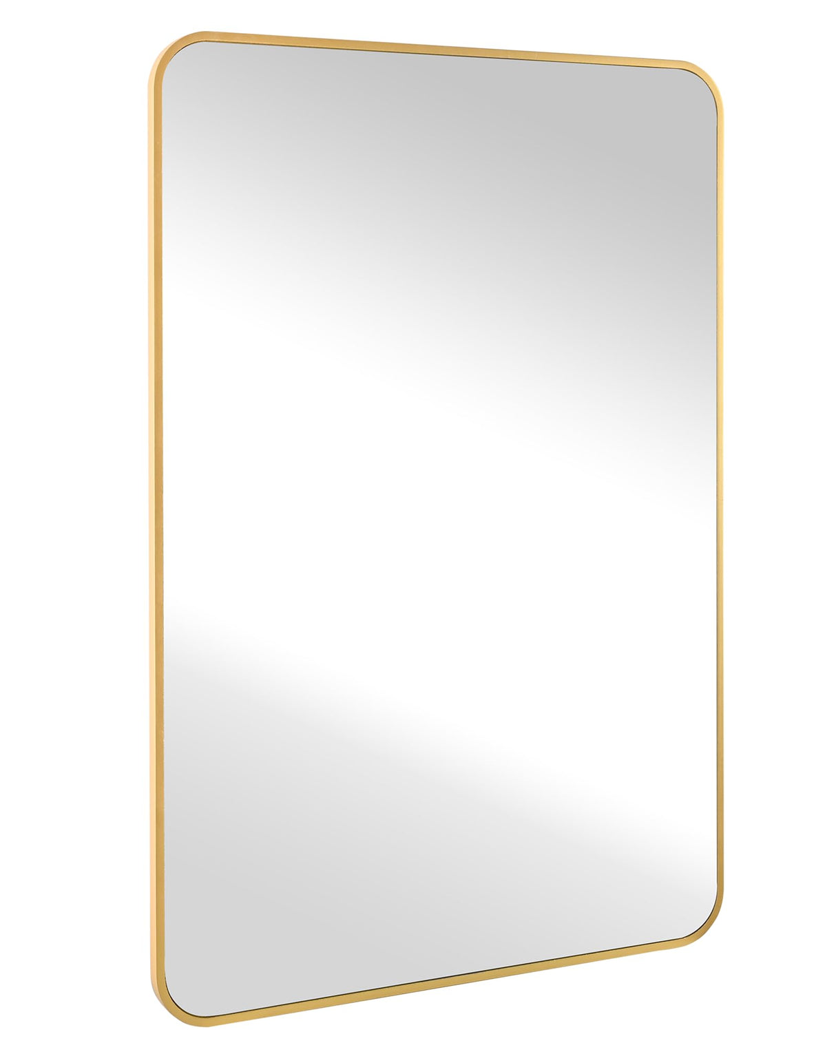 Gold Bathroom Wall Mirror,20x 30 Inch Rectangle Vanity Modern Mirror with Tempered