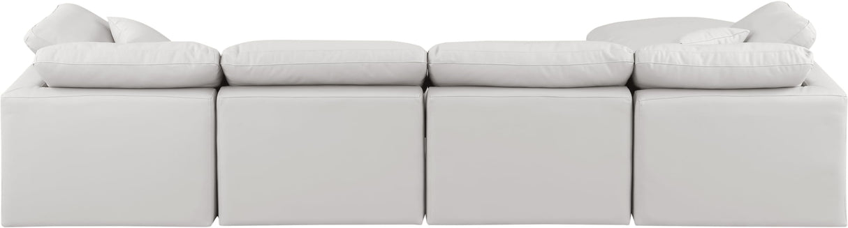 146Cream-Sec5A Indulge Collection Modern | Contemporary Modular Sectional
