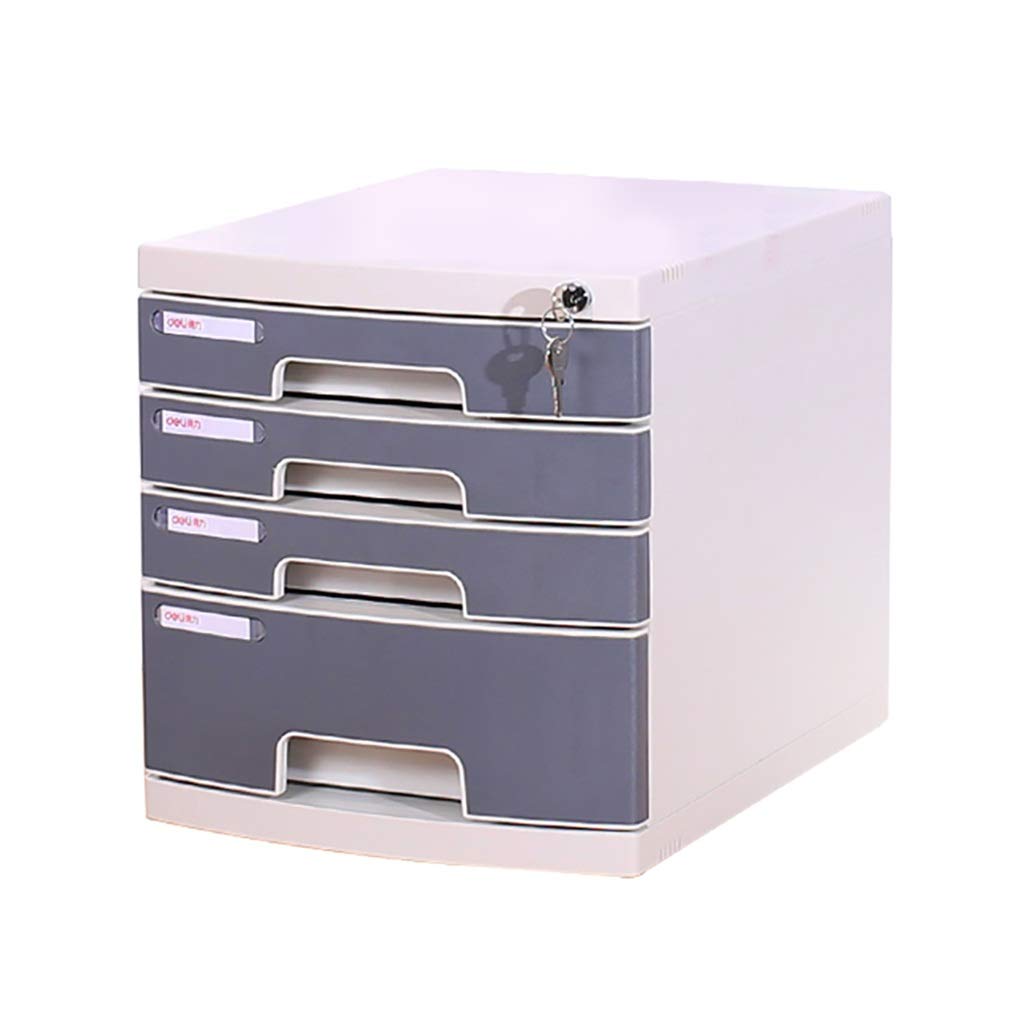 File Cabinet File Drawer Desktop - with Lock Drawer Storage Cabinet, 4/5/6/7 Tier File Cabinet