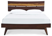Classic Azara Bamboo Platform Bed King Sable