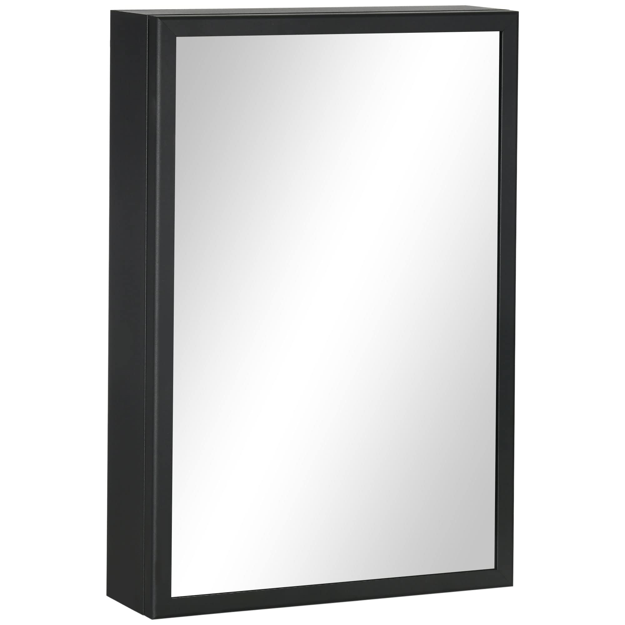 Wall-Mounted Medicine Cabinet with Mirror, Stainless Steel Bathroom Mirror Cabinet Wall
