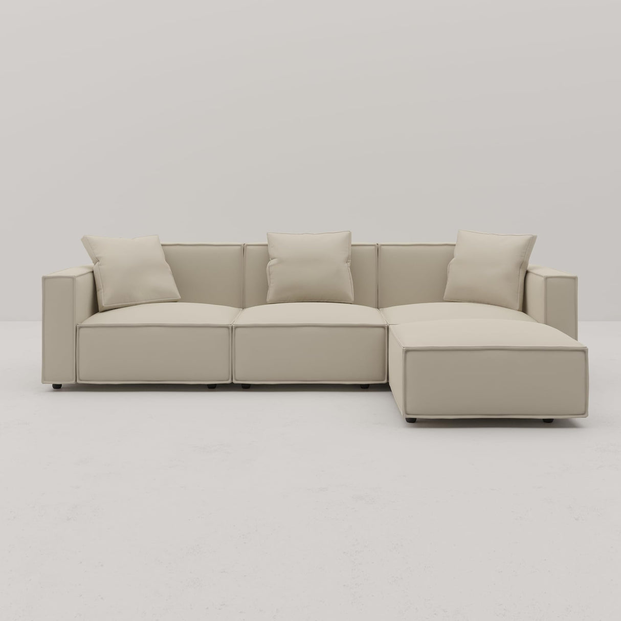 Modular Sectional Sofa – Convertible L or U-Shape