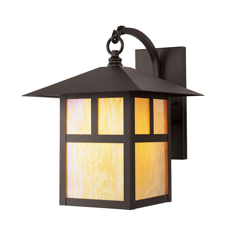 Lighting 2133-07 Montclair Mission 1 Light Outdoor Bronze Finish Solid Brass Wall