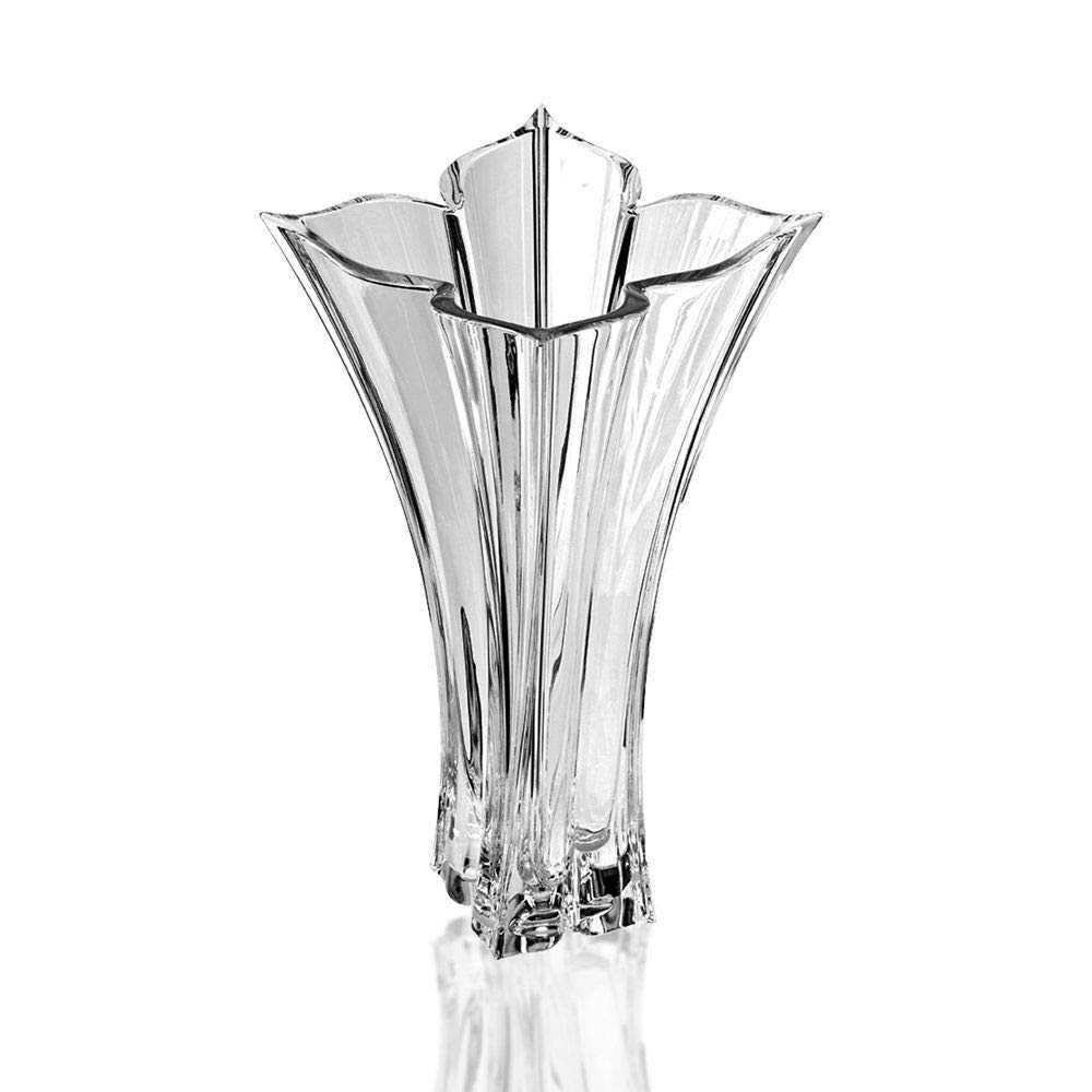 Florale Crystal Vase, 14"