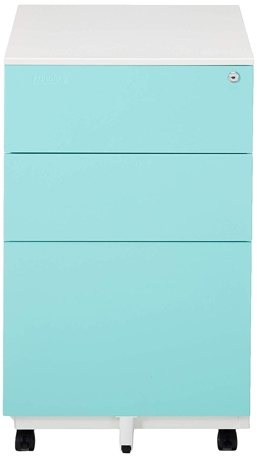 Modern Soho Design 3-Drawer Metal Mobile File Cabinet