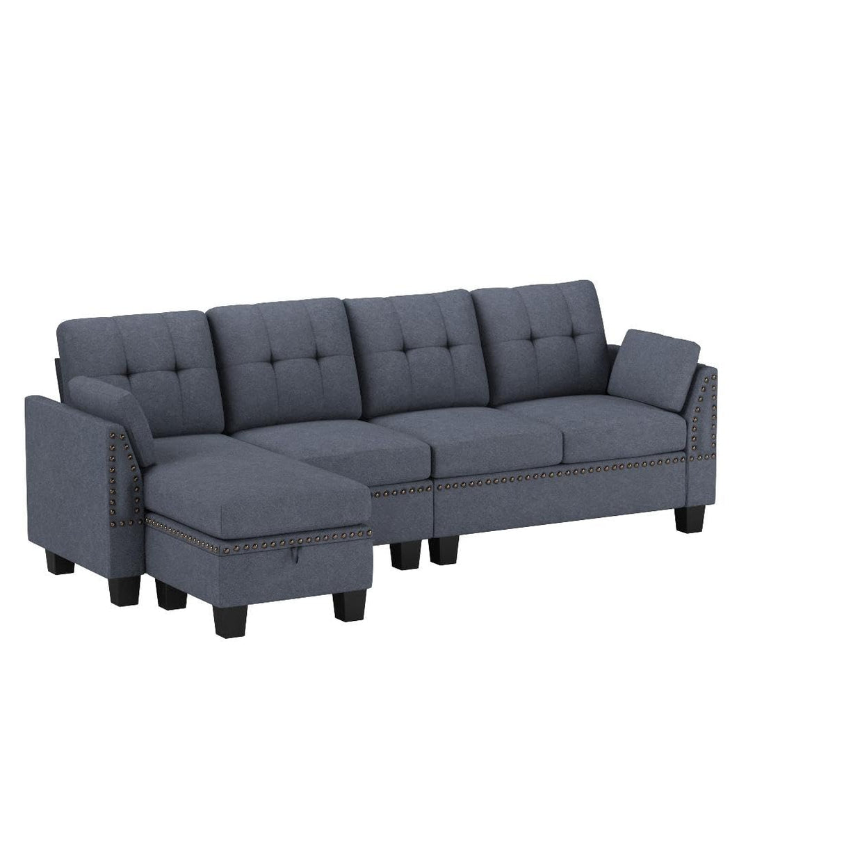 Convertible Sectional Sofa L Shaped Couch Reversible Sectional