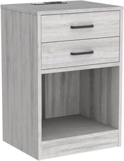 Nightstands Set of 2,Grey Nightstand