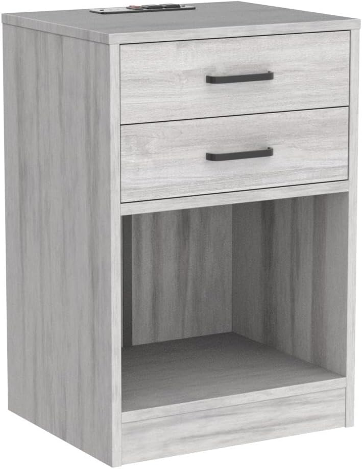Nightstands Set of 2,Grey Nightstand
