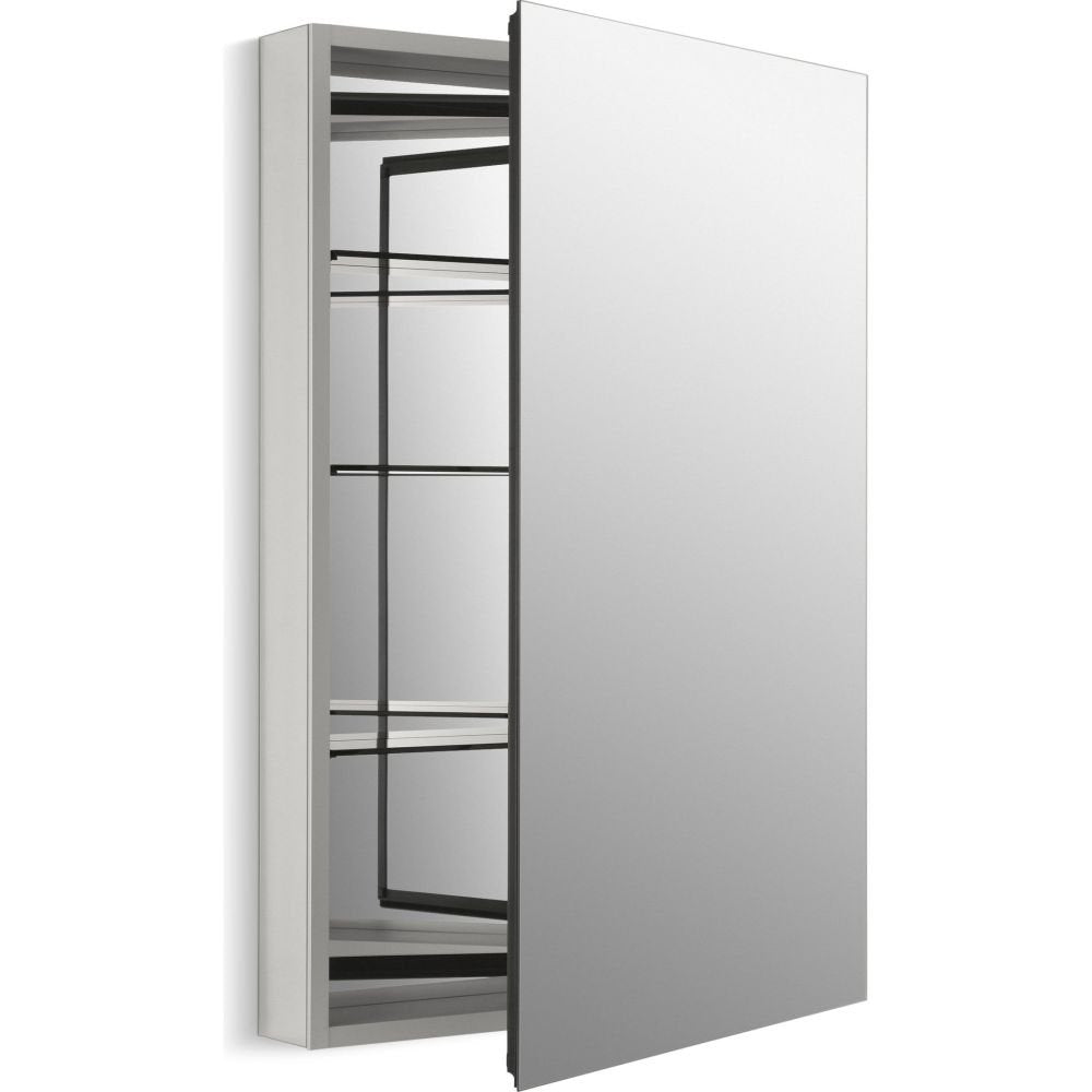 K-2943-PG-SAA Catalan Medicine Cabinet with Mirror Door, Adjustable Shelves, 170°