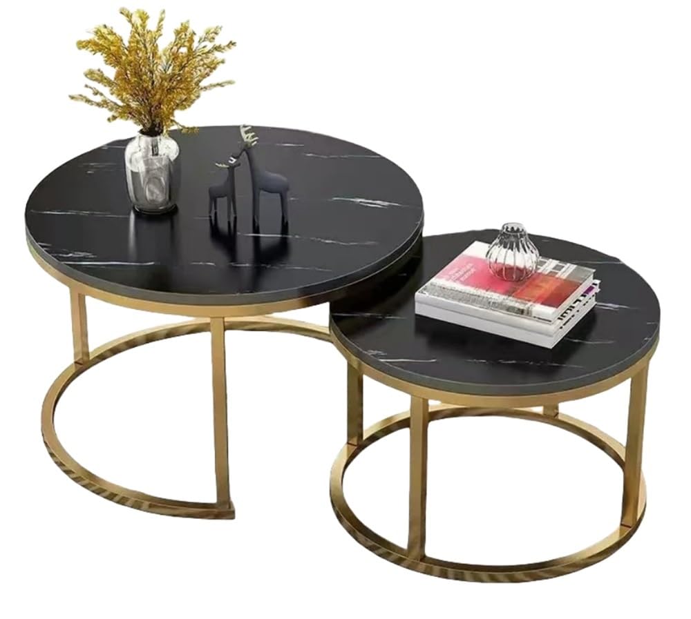Minimalist Retractable Round Coffee Table for Living Room – Space-Saving Design