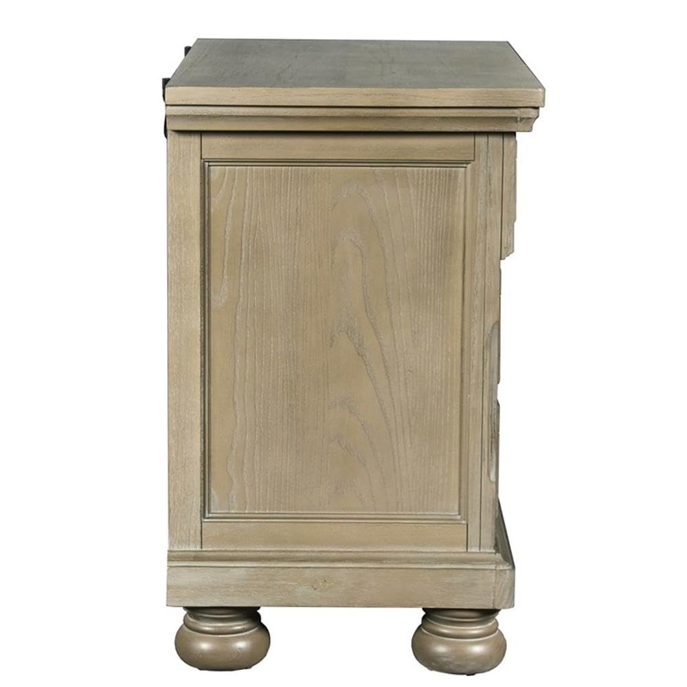 Allegra Nightstand, Pewter