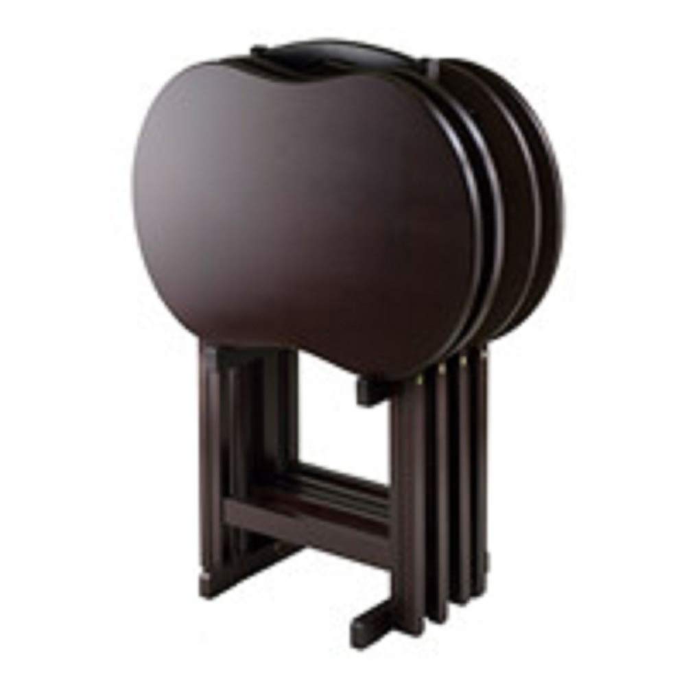 PeanutPro 5-Piece Folding Snack Table Set with Storage – 25.75”