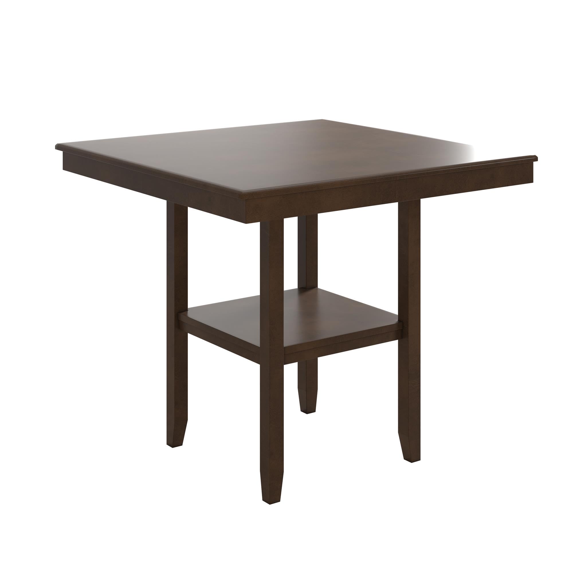Counter Height Dining Table and Chairs Set, Espresso