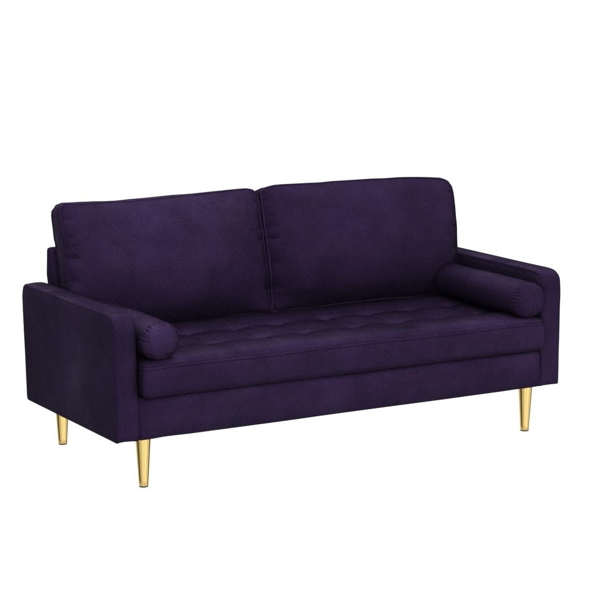 Velvet Loveseat Sofa, 66.9'' Mid Century Modern Small Love Seats