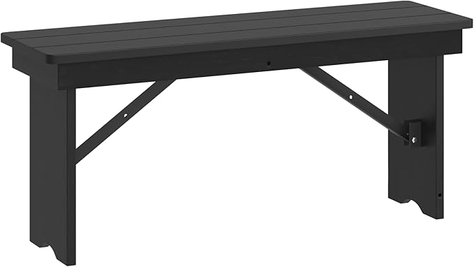 Hercules Series 40" x 12" Commercial Grade Rustic Solid Pine Folding Bench