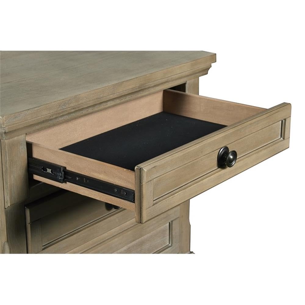 Allegra Nightstand, Pewter