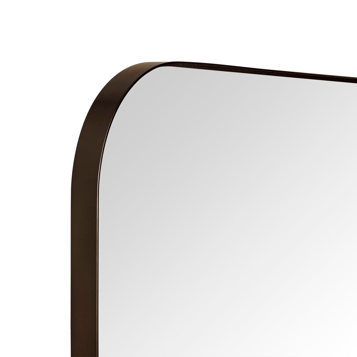 Oil Rubbed Bronze Rounded Rectangle Bathroom Vanity Wall Mirror
