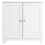 Door Large Freestanding Floor Cabinet, Size 23.5 x 23.5 x 11.75 Inches with Center Adjustable Shelf,