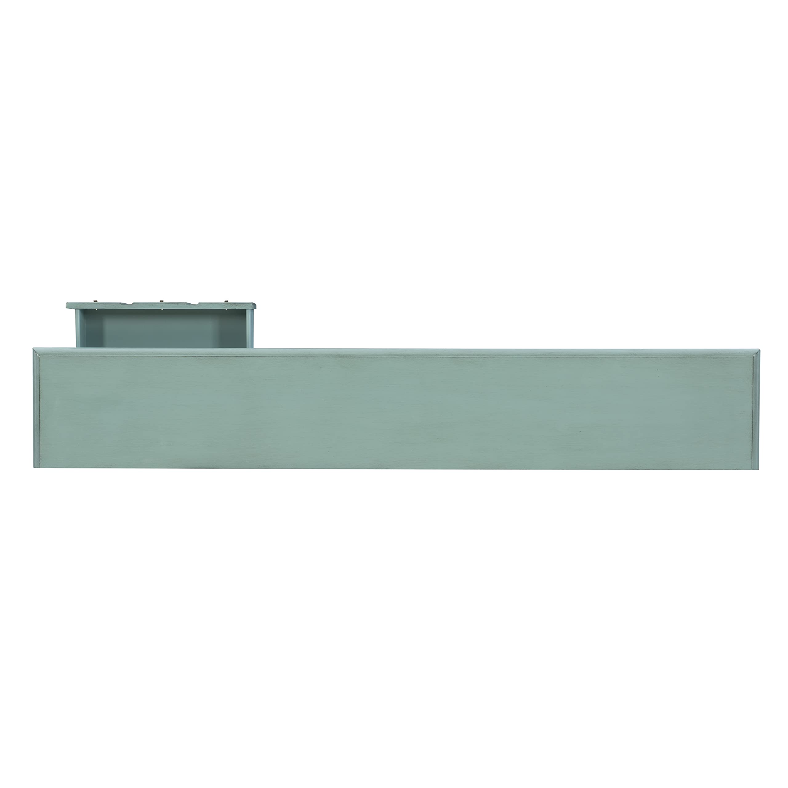 Furniture Sadie Long Console Table, Teal
