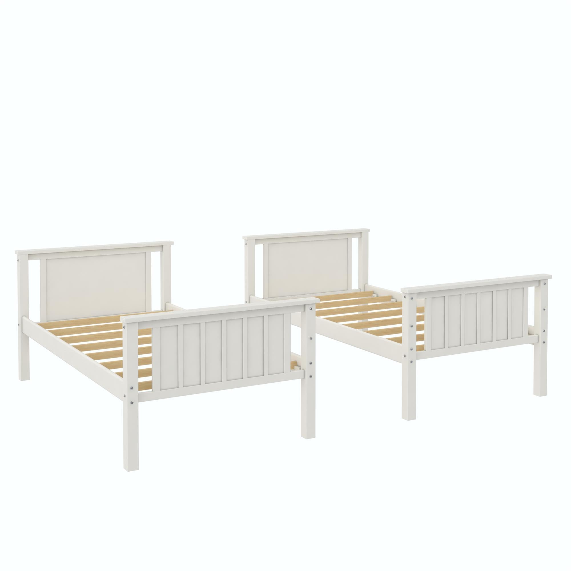 Bailen Convertible Solid Wood Bunk Bed, Stackable