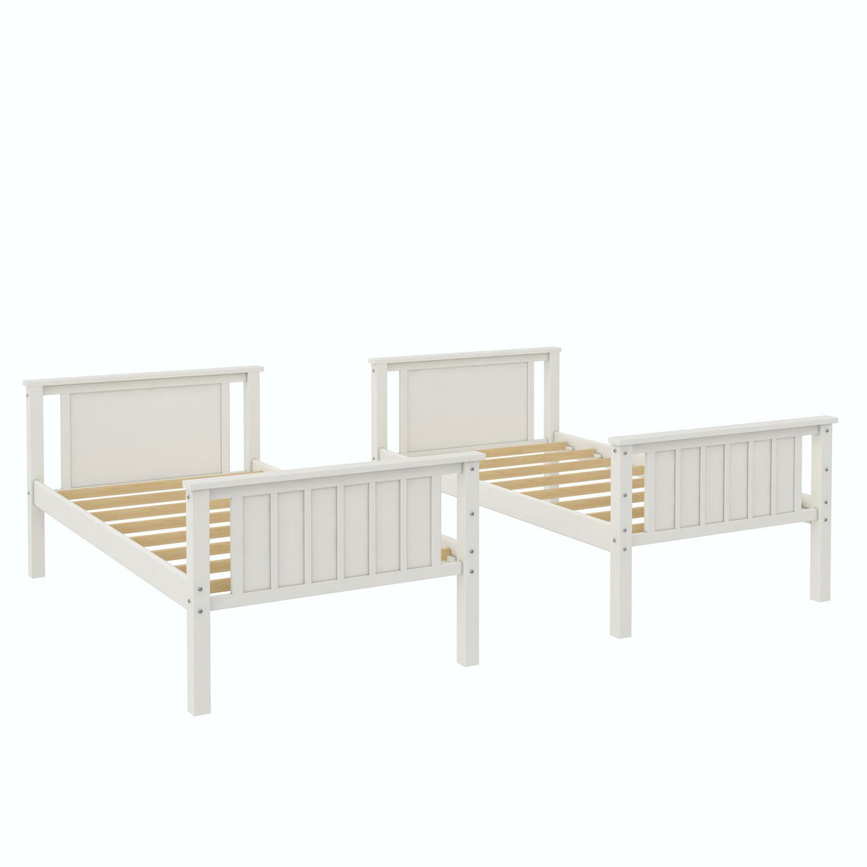 Bailen Convertible Solid Wood Bunk Bed, Stackable